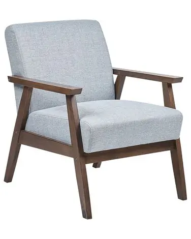 Armchair ASNES Fabric Light Grey - Living Room