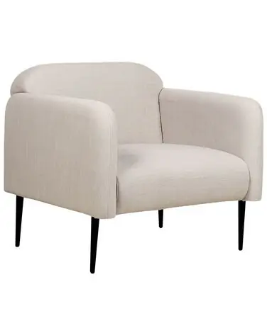 Armchair STOUBY Linen Taupe - Living Room