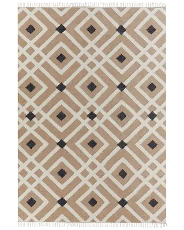 Alfombra ESENCIK Beige 160 x 230 cm Yute - Accesorios decorativos