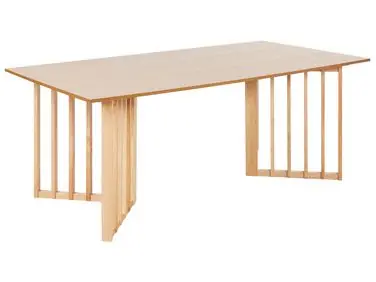 Mesa de comedor LEANDRA Fresno claro 200 cm 100 cm