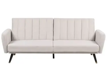 Sofa Bed 3 Seater VIMMERBY Fabric Beige - Living Room