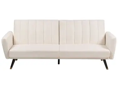 Sofa Bed 3 Seater VIMMERBY Fabric Light Beige - Living Room