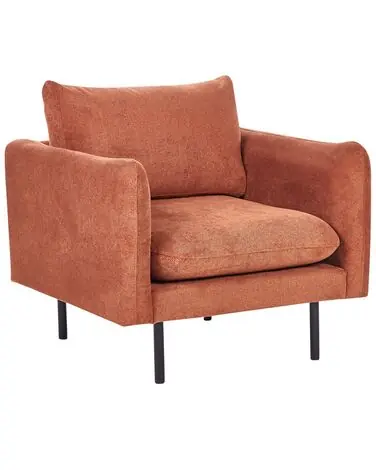Sillón VINTERBRO Chenilla Marrón dorado - Sala de estar