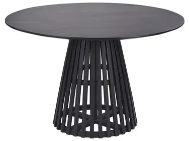 Mesa de comedor MESILLA Negro 120 cm 120 cm Madera de acacia