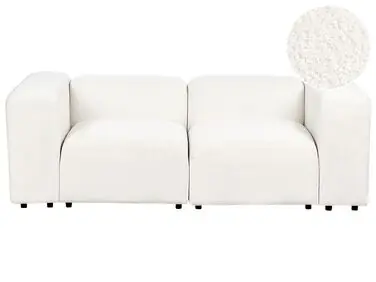 Sofá modular 2 plazas FALSTERBO Blanco Bouclé - Sala de estar