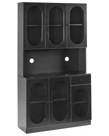 Vitrina LANGFORD 100 cm Negro - Sala de estar