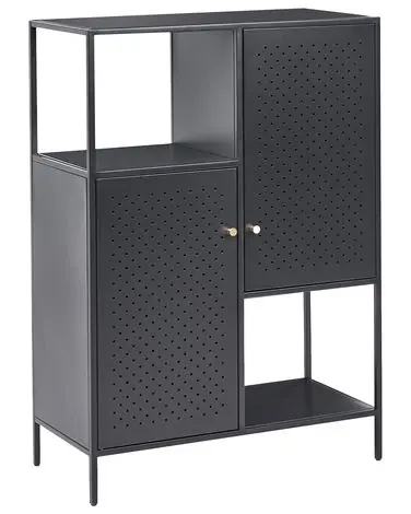 Storage Unit RAKAIA Metal Black - Home Office