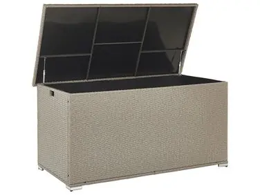 Storage Box MODENA 155 cm 75 cm Taupe - Garden & Balcony