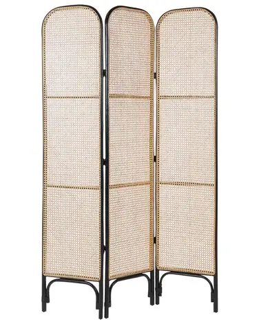 3 Panel Room Divider POTENZA Light Brown 105 cm 180 cm - Home Accessories