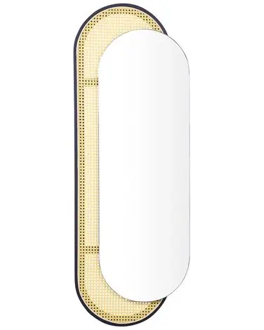 Wall Mirror CREIL 51 cm 143 cm PE Rattan Natural - Home Accessories