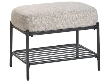 Shoe Bench TRUCKEE Fabric Beige - Bedroom