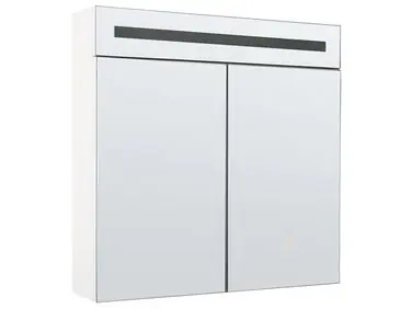 Armario con espejo de pared para baño LED JARAMILLO 60 cm 60 cm Blanco