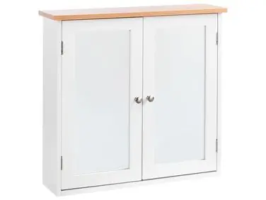 Armario con espejo de pared para baño ALAMOS 65 cm 60 cm Blanco
