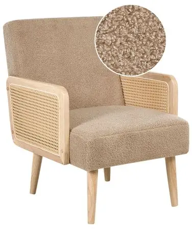 Armchair HOJBY Boucle Sand Beige - Living Room