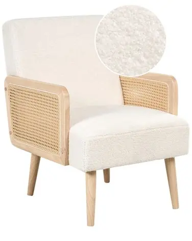 Armchair HOJBY Boucle Off-White
