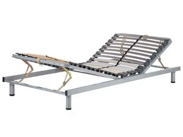 Somier articulado manual RESPITE 90 x 200 cm Plateado - Dormitorio