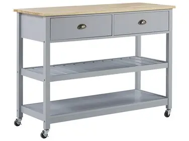 Carrito de cocina gris NAVARINO - Sala de estar