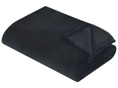 Blanket 200 x 220 cm Black BAYBURT - Living Room
