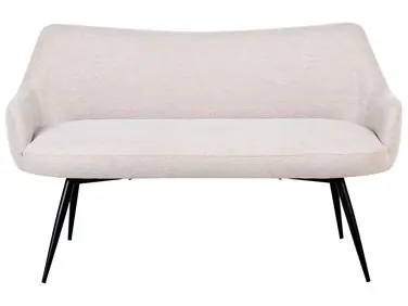 2 Seater Kitchen Sofa Beige ARENDAL - Living Room