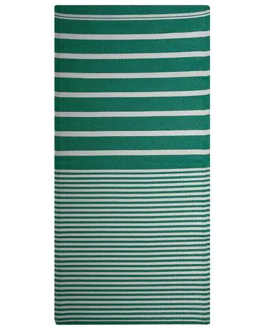 Alfombra de exterior HALDIA Verde 90 x 180 cm - Accesorios decorativos