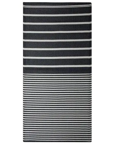 Alfombra de exterior HALDIA Negro 90 x 180 cm - Accesorios decorativos