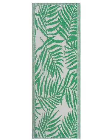 Alfombra de exterior KOTA Verde 60 x 105 cm Reversible - Accesorios decorativos