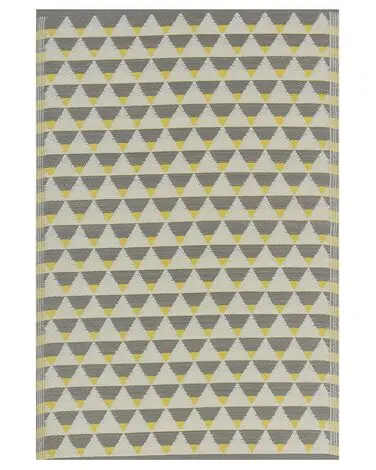 Alfombra de exterior HISAR Gris 120 x 180 cm - Accesorios decorativos
