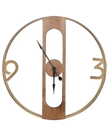 Wall Clock MULHOUSE 50 cm Brown - Home Accessories