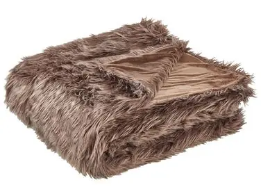 Bedspread DELICE 200 x 220 cm Brown - Home Accessories