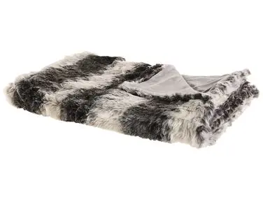 Blanket TAZA Fabric 180 x 220 cm Grey - Home Accessories