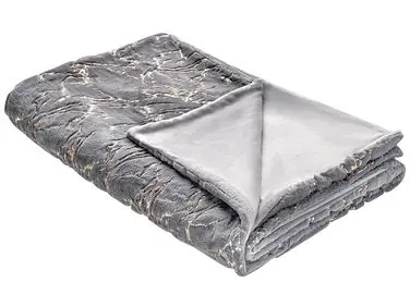 Blanket GODAVARI 150 x 200 cm Grey - Home Accessories