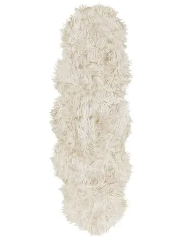 Alfombra de pelo sintético MAMUNGARI Beige 60 x 180 cm - Accesorios decorativos