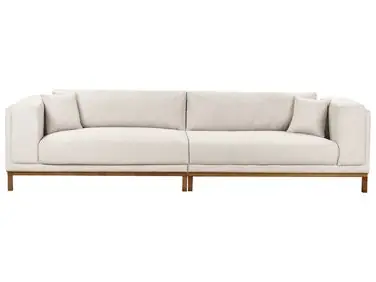 Sofa 4 Seater VENG Fabric Light Beige - Living Room