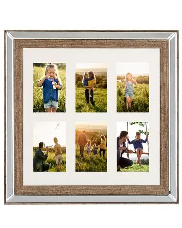 Marco para 6 fotos SINTA Plateado - Accesorios decorativos