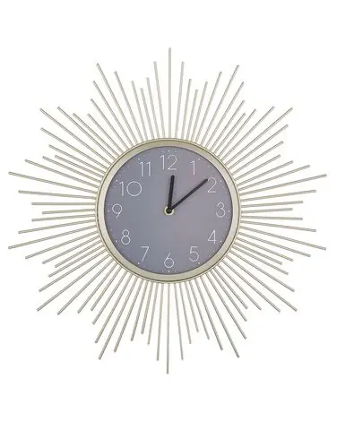 Reloj de pared SOLURA 45 cm Metal Dorado - Accesorios decorativos