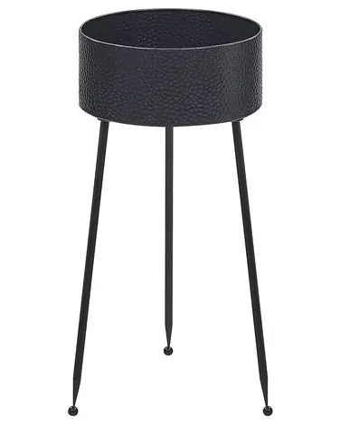 Soporte para macetas LEIKA 29 cm Negro Metal - Jardín y balcón