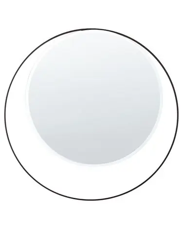 Wall Mirror AGDE 50 cm 50 cm Metal Black - Home Accessories