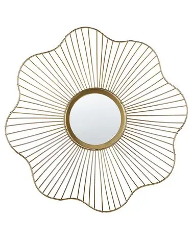 Wall Mirror SENS 40 cm 40 cm Metal Gold - Home Accessories