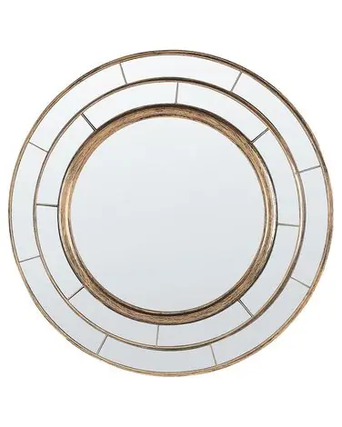 Wall Mirror BELCHITE 40 cm 40 cm Gold - Home Accessories