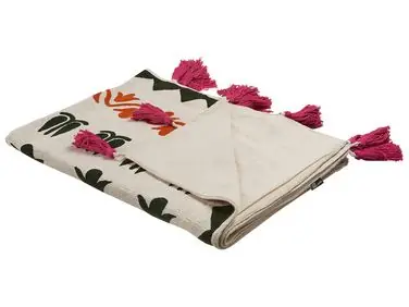 Blanket ANAND Cotton 130 x 180 cm Multicolour - Home Accessories