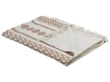 Blanket JORHAT Cotton 130 x 180 cm Beige - Home Accessories