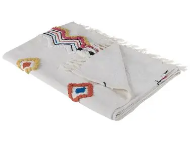 Blanket MORENA Cotton 130 x 180 cm Multicolour - Home Accessories