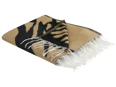 Blanket KUDIYA 130 x 170 cm Beige - Home Accessories