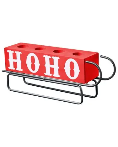 Candle Holder KUHMO Red Metal - Home Accessories