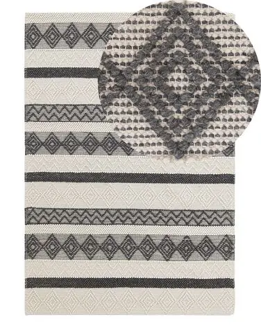 Alfombra DAVUTLAR Beige claro 140 x 200 cm Lana - Accesorios decorativos