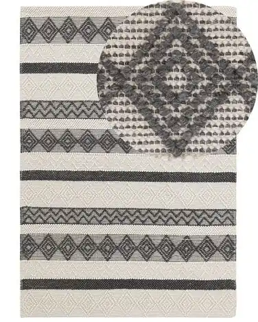 Alfombra DAVUTLAR Beige claro 160 x 230 cm Lana - Accesorios decorativos