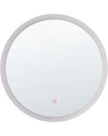 Espejo LED de baño YSER 58 cm 58 cm Plateado - Accesorios decorativos