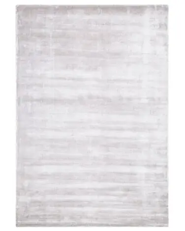 Alfombra GESI II Gris claro 140 x 200 cm Viscosa - Accesorios decorativos