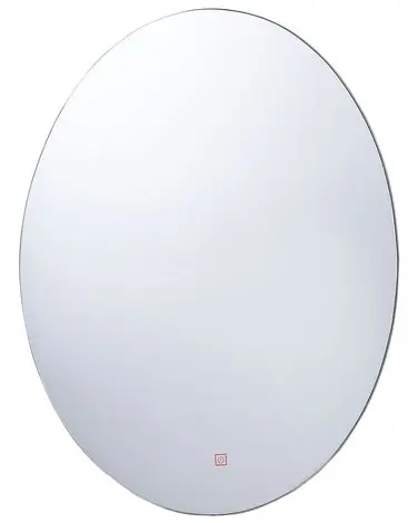 Espejo LED de baño MAZILLE 60 cm 80 cm Plateado - Accesorios decorativos