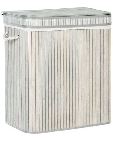 Cesto para la ropa sucia KALTHOTA Bambú Gris 100 L - Baño